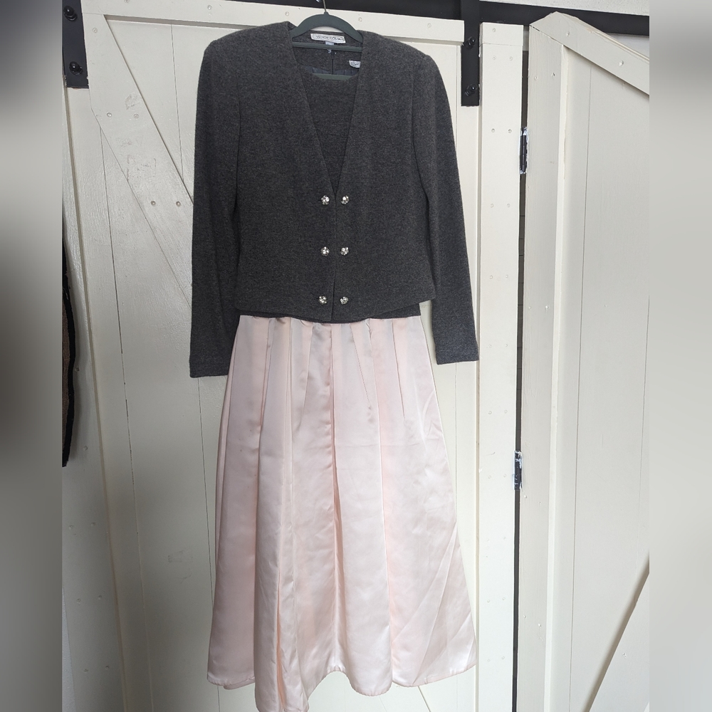 Vintage Victor Costa 100% Wool party dress